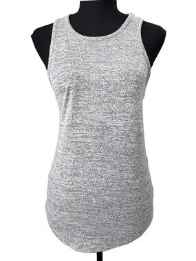 BANANA REPUBLIC Marled Gray Hi Low Knit Tank Top XS
